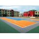 Shock Absorption Removable Basketball Court Flooring No Light Reflection Super Flexible