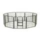 80x80cm x8pcs  Black Powder Coated Wire Mesh Small Size Dog Kennel,Pet Cages,Carriers & Houses,Welded Mesh