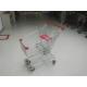 Portable 80L Steel Wire Shopping Trolley For Medium Supermarket