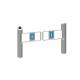 Dry Contact Swing Turnstile Gate Brushed Stainless Steel Anti Breakthrough