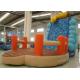 Indoor Caterpillar Inflatable Rock Climbing Wall Playground Fire Resistance