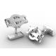 Tagor Jewelry Top Quality Trendy Classic Men's Gift 316L Stainless Steel Cuff Links ADC105