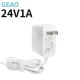 24V 1A Wall Mount Power Adapters Fast Charging For Ipad / Phone