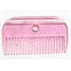 Lightweight Horse Mane And Tail Brush Transparent Pink Color 10*5 cm