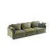 Metal Frame Living Room Sofa With Button Tufted Fully Upholstery