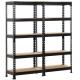Sturdy 5 Shelf Storage Rack Corner Organization Utility Multipurpose For Home