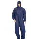 Breathable Non Woven Disposable PP Coverall With 1 2 Way Zipper