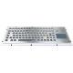 Rugged Stainless Steel Industrial Keyboard With Mouse Touchpad