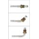#6 #8 #10 #12 Al joint ( Iron outer screw) (Male Flare)/Straight 45° 90°Shape / auto air conditioning hose fitting