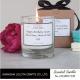 Clean Burning Scented Jar Candle , Apple Cinnamon / Rose Scented Candles