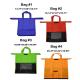 Trolley Supermarket Non Woven Grocery Bags Shopping Grab Bag Eco Friendly