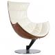 Designer leather chair ottoman furniture rotating lobster chair bentwood lounge chair