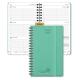 Softcover Wirebound ECO Friendly Academic Planner In Green Color