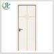 Modern Solid Wood Residential WPC Doors PVC Customized Anti Flaming Features