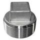 Stainless steel SS316L casting pipe fitting forged square hex head thread plug