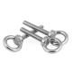 Light Weight Silver Eye Bolts Nuts Metric Thread Type And Dependable Performance