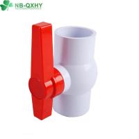 Glue Connection Form Agricultural Irrigation Milk White PVC Control Valve Ball Valve