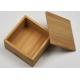 Small Natural Storage Bamboo Gift Box With Custom Logo For Packaging