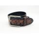 Vintage Cowhide Genuine Leather Belts / Men's Western Tooled Embossed Leather Waist Straps