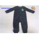 Applique Embroidery Baby All In One Pram Suits Cap Snap Tab Crewneck Coverall