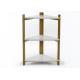 3 Tier 3KG 60cm Height Bamboo Bathroom Storage Shelf