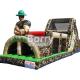 0.55 PVC Army Inflatable Obstacle Course Military Obstacle Course For Adults
