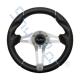 Golf Cart Challenger Black Grip/Aluminum Spokes Steering Wheel For Club Car, EZGO, And Yamaha