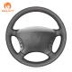 Fan Club Hand Sewing DIY Leather Steering Wheel Cover for Mercedes Benz W220 W215 S430 S500 CL500 2000 2001 2002 2003 2004