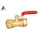 Threaded Connection 15mm Brass Ball Valve Copper HPB 57