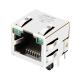 PCB FR4 RJ45 Modular Jack 1X1 Port LPJE101AWNL Tab Up LED EMI Finger