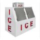 Bagged Ice Storage Bin 1699L Ice Merchandiser Freezer With Slanted Front