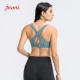 Strappy Sports Bra For Women Sexy Crisscross Back Adjustble Button Yoga Running Athletic Gym Workout Fitness Tops