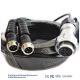 7 Pin 12 24V Color Coiled Power Cord 4M Length For Cctv Security Monitor