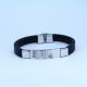 Factory Direct Stainless Steel High Quality Silicone Bracelet Bangle LBI100