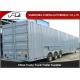 Vehicle Transport Enclosed Semi Trailer , 8-12 Sets Car Carrier Semi Trailer