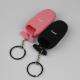 Topfit Silicone Car Keychain for the Tesla Model S (Black, Pink, 2 of Set)
