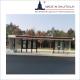 10mm Tempered Glass 110v Bus Stop Waiting Shed