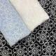 Circle Hollow Out Cotton Embroidered Fabric Geometric 52'' Width