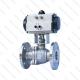 Big Torque 400mm Valve Pneumatic Actuator , Air Cylinder Spring Return Valve Actuator