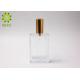 Thick Bottom Square Clear Glass Perfume Atomiser Bottles Capacity 100ml