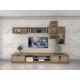 Wall Unit Set Of TV Floor Stand On Wall Cabinets Hydraulic Pressure Storage Racks Living Room Set Furniture