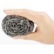 Environmental Friendly Scouring Pad Stainless Steel , No Peculiar Smell Metal Pot Scrubbers