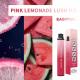 Pink 2000 Puffs Disposable Vape Pod Dual Flavor Lemonade Lush Ice