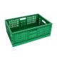 Foldable Vented Plastic Collapsible Storage Basket for Shop and Transport Convenience