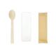 7'' Disposable Wrapped Cutlery Kit Biodegradable Spoon And Napkin Party Supplies