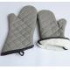 Quilted Terry Cloth Lining Heat Resistant Kitchen Gloves Flame Retardant Coating