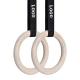High Quality Wood Adjustable Straps Pull Gym Gymnastic Rings Wooden fitness ring