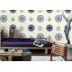 Blue And White Porcelain Room Decoration Asian Inspired Wallpaper / Wall Coverings