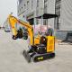 1500kg Vehicle Weight Mini Crawler Excavator 375mm Platform Clearance Digger In Construction