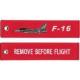 Custom Remove Before Flight Keychain Extremely Durable Embroidered Key Tags